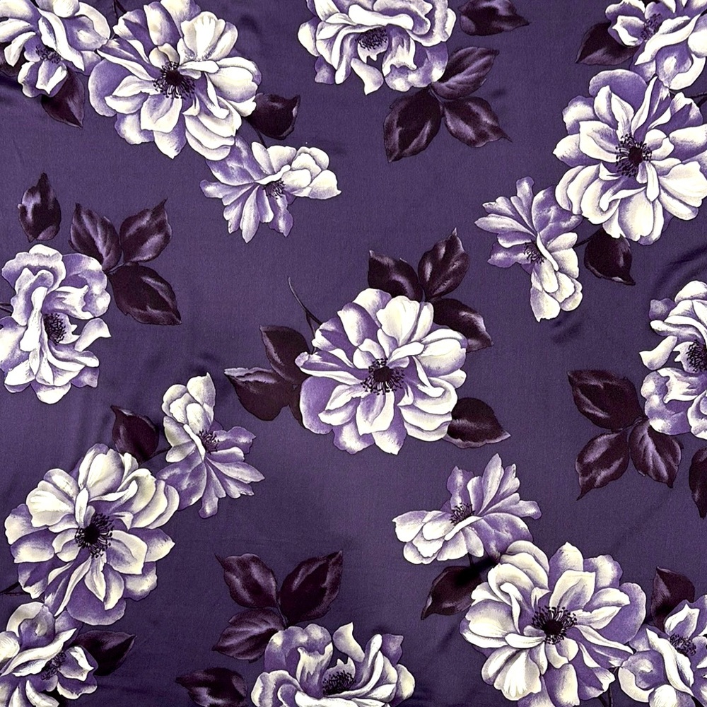 ADRIENNE VITTADINI purple floral scarf/wrap